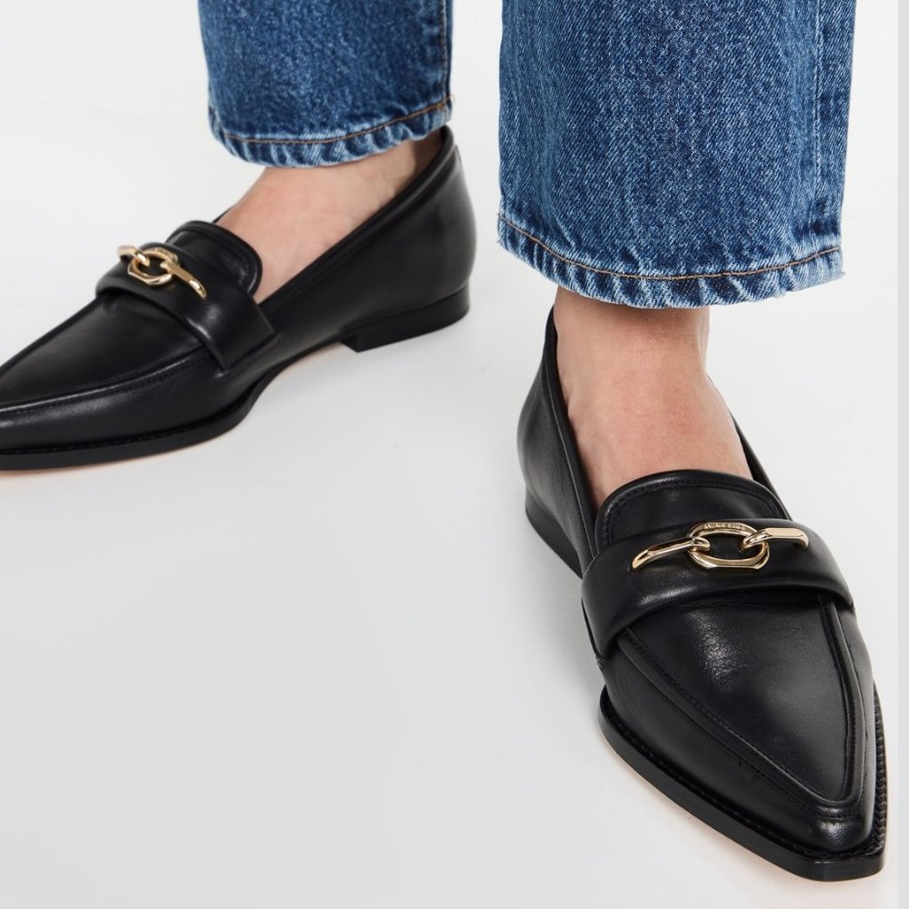 Anine Bing Selma Loafers in Black 39 9